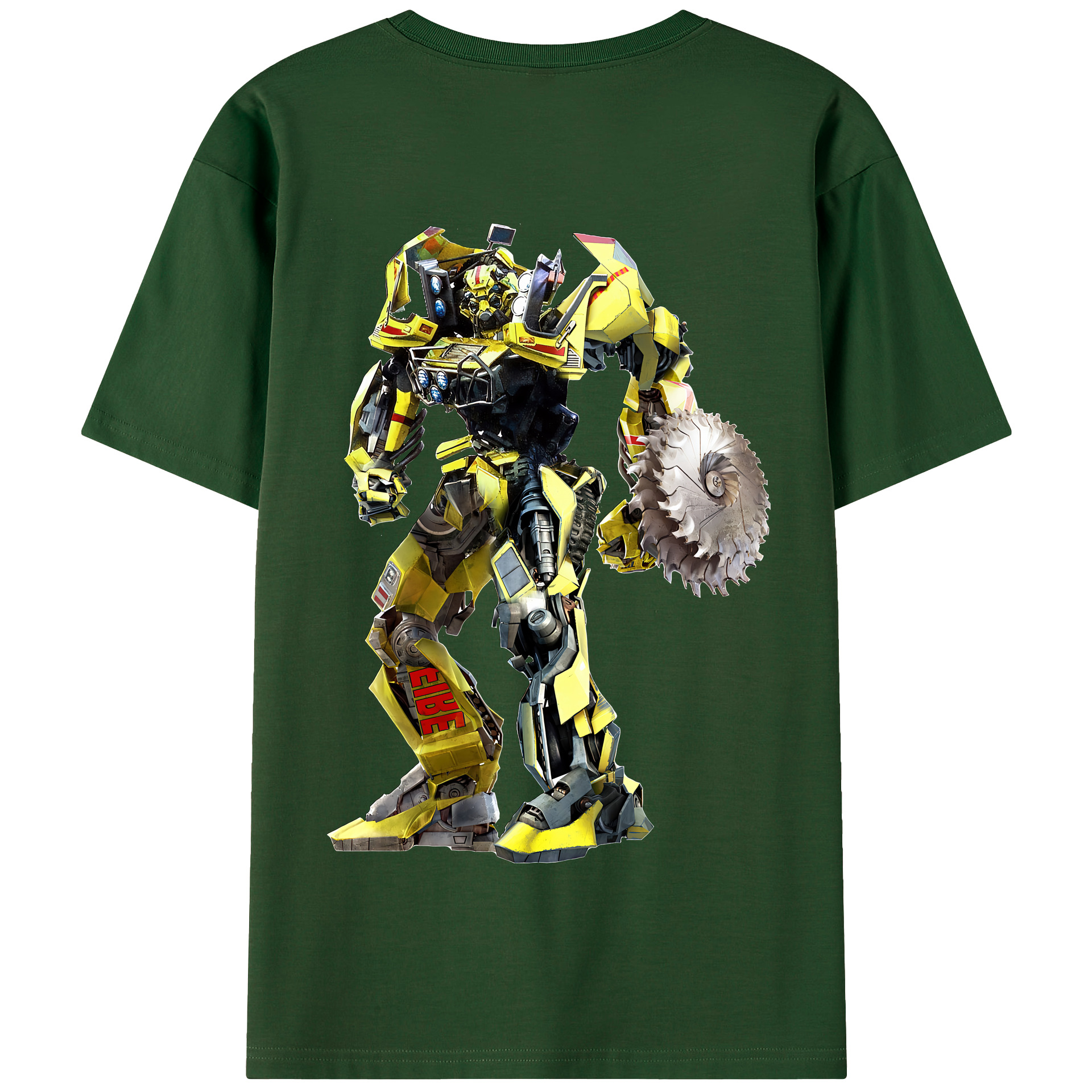 （画像用） Transformers トランスフォーマー 綿100％半袖Tシャツ（背面プリント）